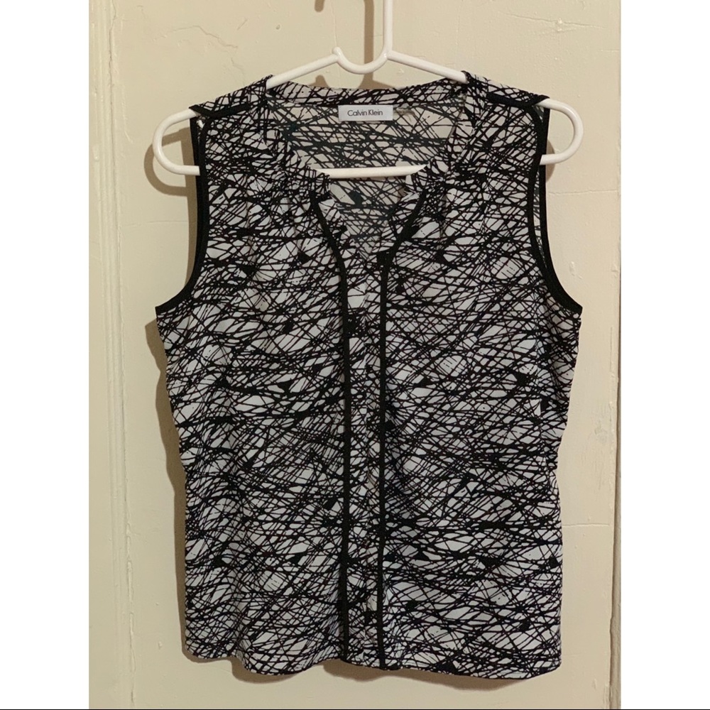 Calvin Klein sleeveless blouse
